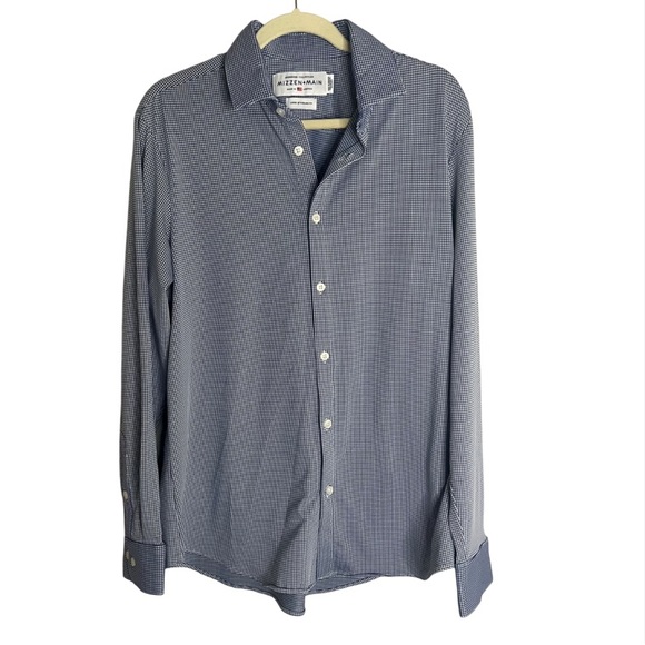 MIZZEN + MAIN Spinnaker Collection Standard Fit Men's Button Front Top Large